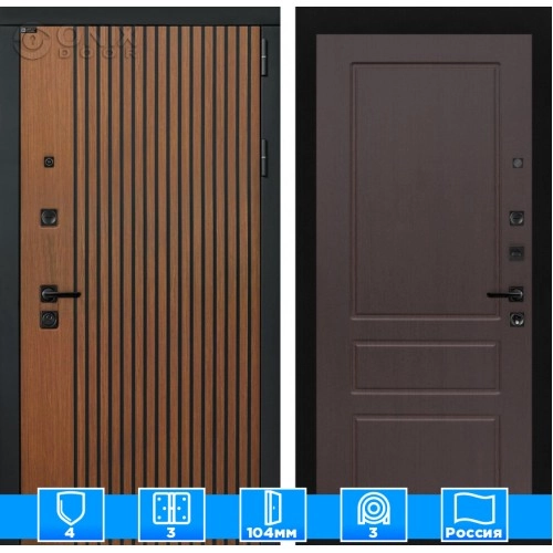 Входная дверь STORM 03 - Орех премиум