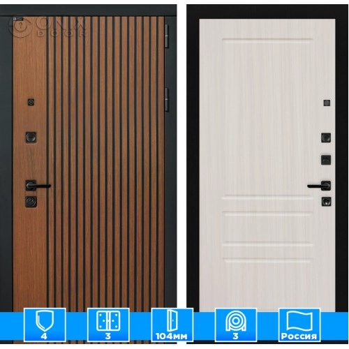 Входная дверь STORM 03 - Сандал белый