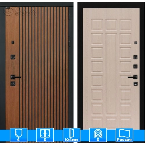 Входная дверь STORM 04 - Беленый дуб