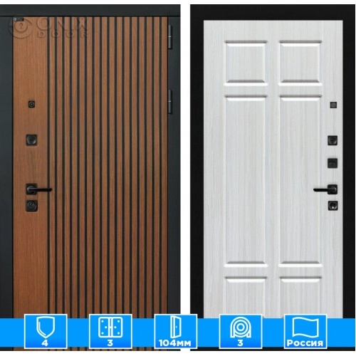 Входная дверь STORM 08 - Кристалл вуд