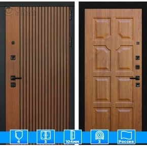 Входная дверь STORM 17 - Золотой дуб