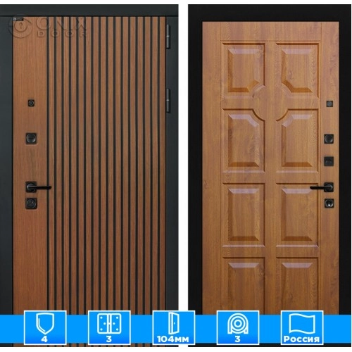 Входная дверь STORM 17 - Золотой дуб