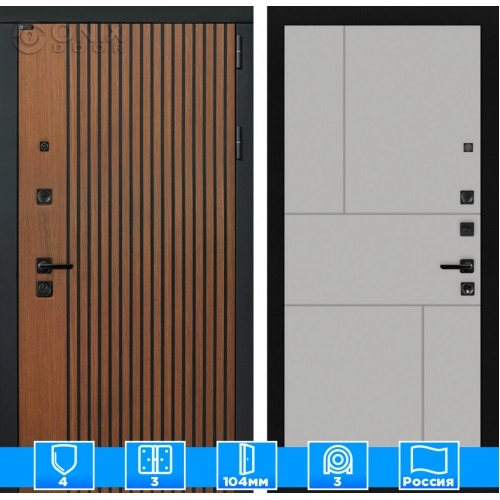 Входная дверь STORM 21 - Грей софт