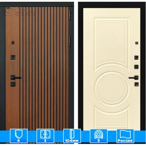 Входная дверь STORM 23 - Шампань софт