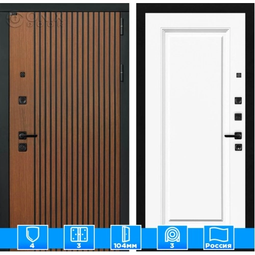 Входная дверь STORM 27 - Эмаль RAL 9003