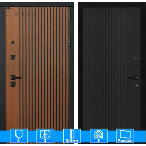 Входная дверь STORM 29 - Черный кварц