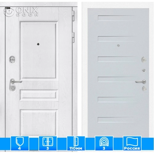 Входная дверь VERSAL 14 - Дуб кантри белый горизонтальный