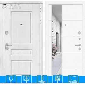 Входная дверь VERSAL с Зеркалом 19 - Белый софт