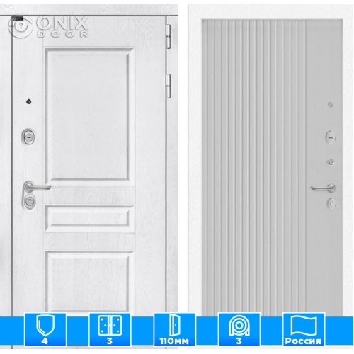 Входная дверь VERSAL 29 - Белый рельеф софт