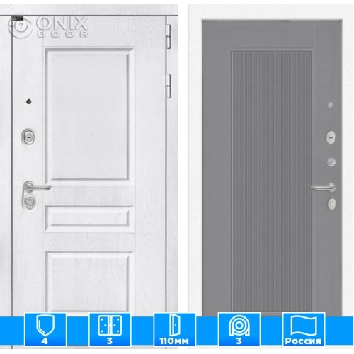 Входная дверь VERSAL 30 - Серый рельеф софт