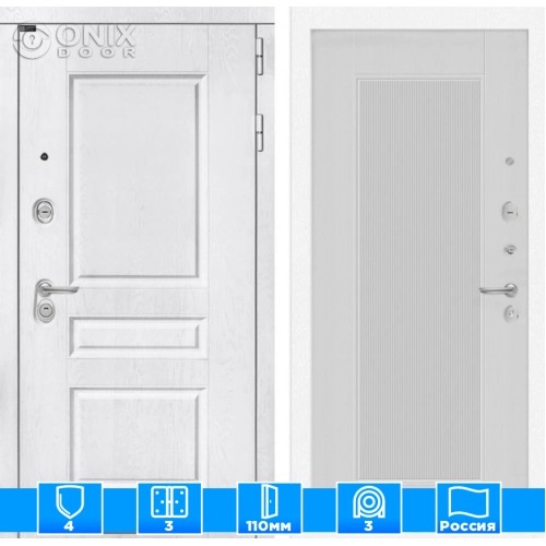 Входная дверь VERSAL 30 - Белый рельеф софт