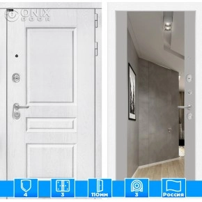 Входная дверь VERSAL с Зеркалом Максимум - Грей софт