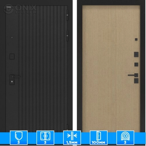 Входная дверь BN-06 с панелью ДВП Венге светлый