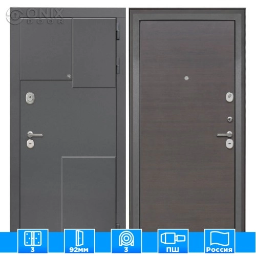 Входная дверь Брайтон 3dЭковенге поперечный