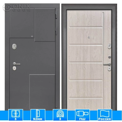 Входная дверь Брайтон 3dФЛ-102 сосна белая