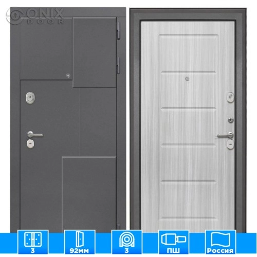 Входная дверь Брайтон 3d ФЛ-39 Сандал белый