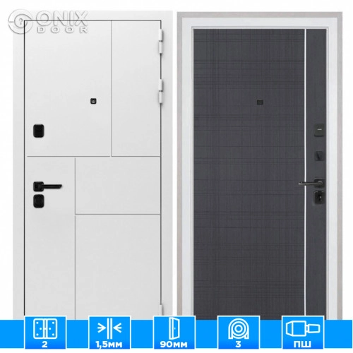 Входная дверь Cпарта New white В-07 Венге