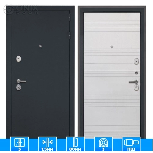 Входная дверь Гектор ФЛ-316 белый ясень