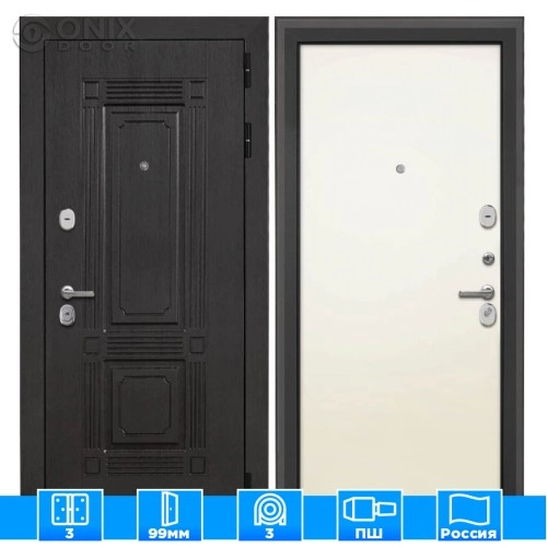 Входная дверь Италия Гладкая панель Силк жасмин