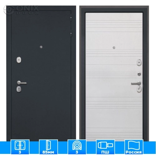 Входная дверь Колизей ФЛ-316 белый ясень