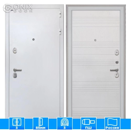 Входная дверь Колизей whiteФЛ-316 белый ясень