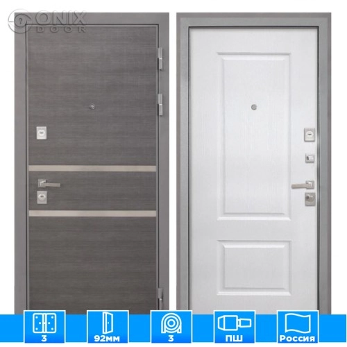 Входная дверь Неаполь Альба роял вуд белый