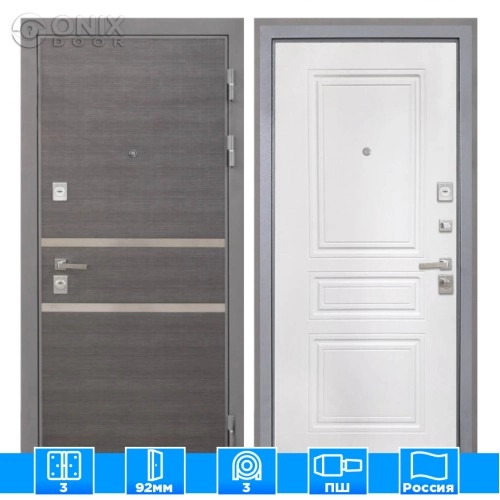 Входная дверь Неаполь ФЛ-243-м белая матовая