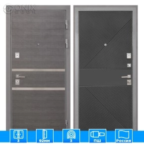 Входная дверь НеапольФЛ-613 черный крашеный