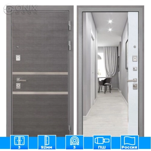 Входная дверь Неаполь ФЛЗ-305 Лофт белый