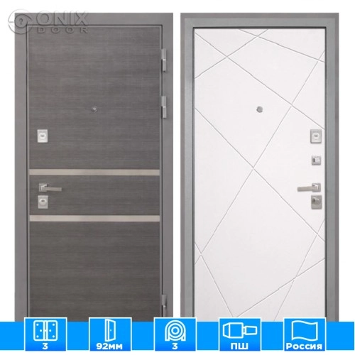 Входная дверь Неаполь Лучи-М милк