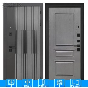 Входная дверь ОлимпияФЛ-243-м Графит вуд дуб