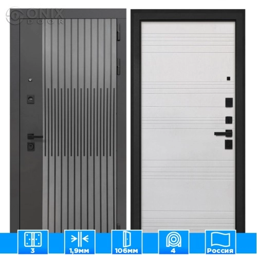 Входная дверь ОлимпияФЛ-316 белый ясень