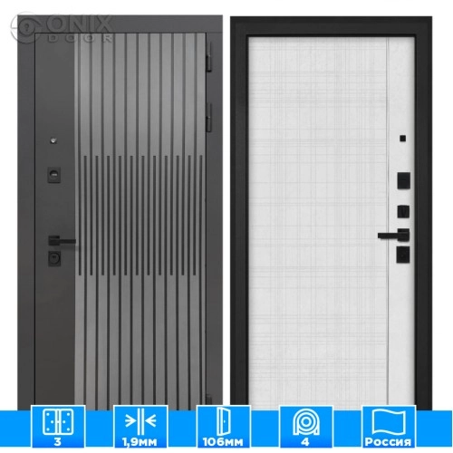 Входная дверь ОлимпияВ-07 Лофт белый