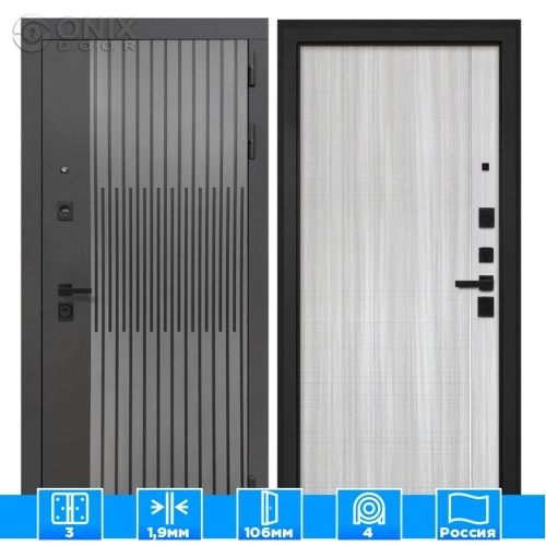 Входная дверь ОлимпияВ-07 Сандал белый