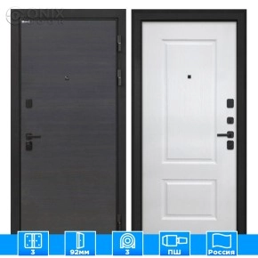 Входная дверь Профит Black Эковенге поперечный Альба Роял вуд белый