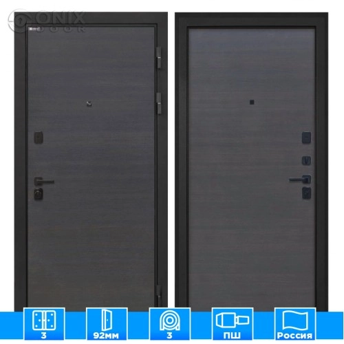 Входная дверь Профит Black Эковенге поперечный Эковенге поперечный