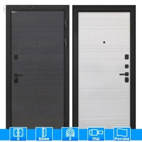 Входная дверь Профит Black Эковенге поперечныйФЛ-316 белый ясень