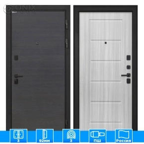 Входная дверь Профит Black Эковенге поперечный ФЛ-39 Сандал белый