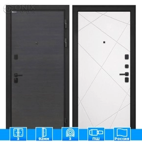 Входная дверь Профит Black Эковенге поперечный Лучи-М милк