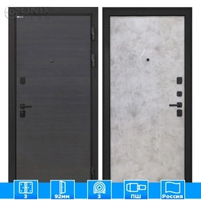 Входная дверь Профит Black Эковенге поперечный Мрамор светлый