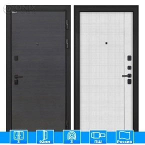 Входная дверь Профит Black Эковенге поперечный В-07 Лофт белый