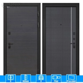 Входная дверь Профит Black Эковенге поперечныйВ-07 Венге