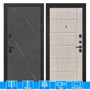 Входная дверь Профит Black Лава ФЛ-102 сосна белая