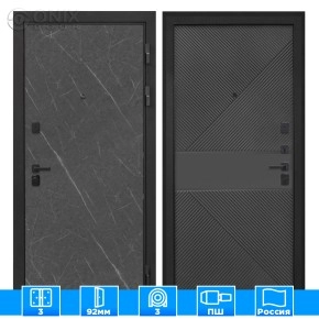 Входная дверь Профит black гранит лава ФЛ-613 черный крашеный