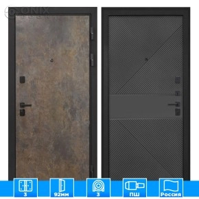 Входная дверь Профит Black Гранж ФЛ-613 черный крашеный