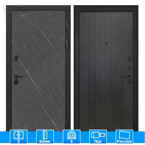 Входная дверь Профит Black Лава Лофт черный