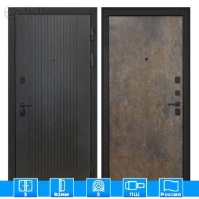 Входная дверь Профит Black Лофт черный Гранж