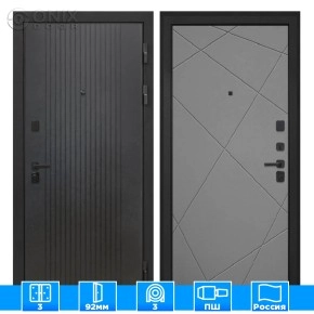 Входная дверь Профит Black Лофт черный Лучи-М графит