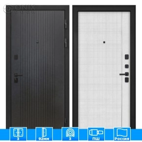 Входная дверь Профит Black Лофт черный В-07 Лофт белый