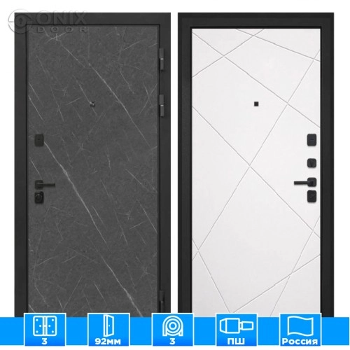 Входная дверь Профит Black Лава Лучи-М милк